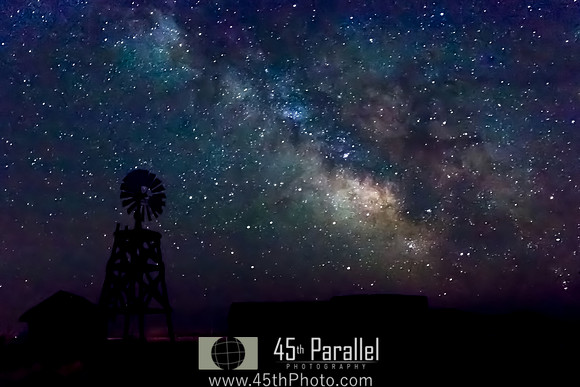 Water Tower Under the Milky Way