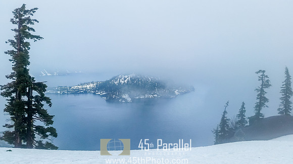 Crater Lake in the Springtime