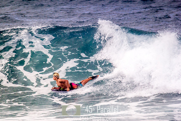 Body Surfer in Kēōkea Beach , Hawaii