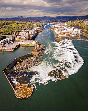 Willamette Falls From Above