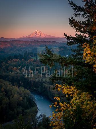Mount Hood Above the Sandy River Valley