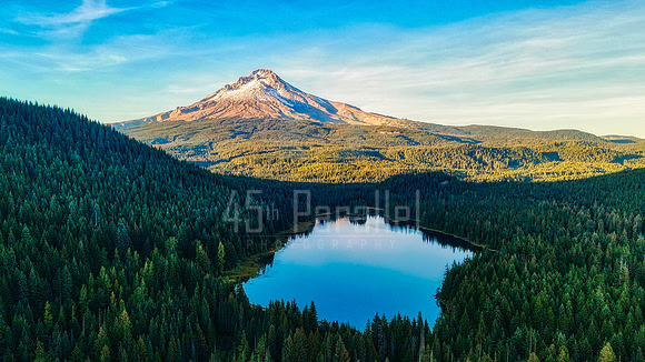 A beautiful couple: Mount Hood and Trillium Lake.