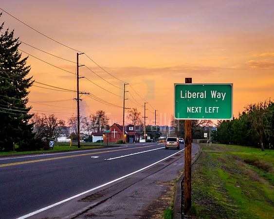 Traffic sign or political commentary?