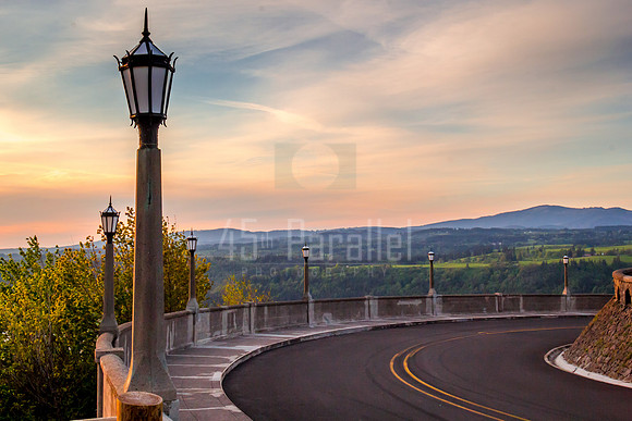 The Old Columbia River Highway at Crown Point