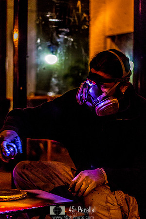 Spray paint artist.
