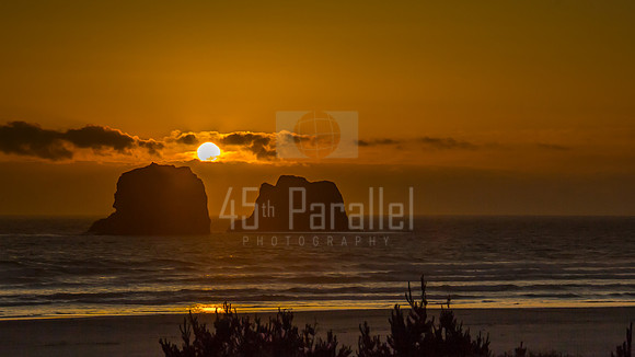 Twin Rocks Sunset