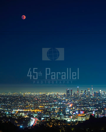 Total Lunar Eclipse Over Los Angeles, May 15, 2022