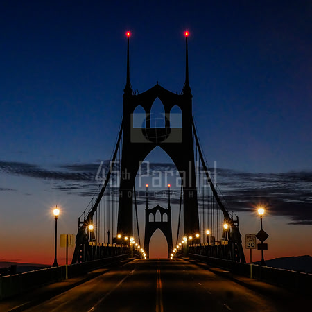 The St. Johns Bridge in North Portland